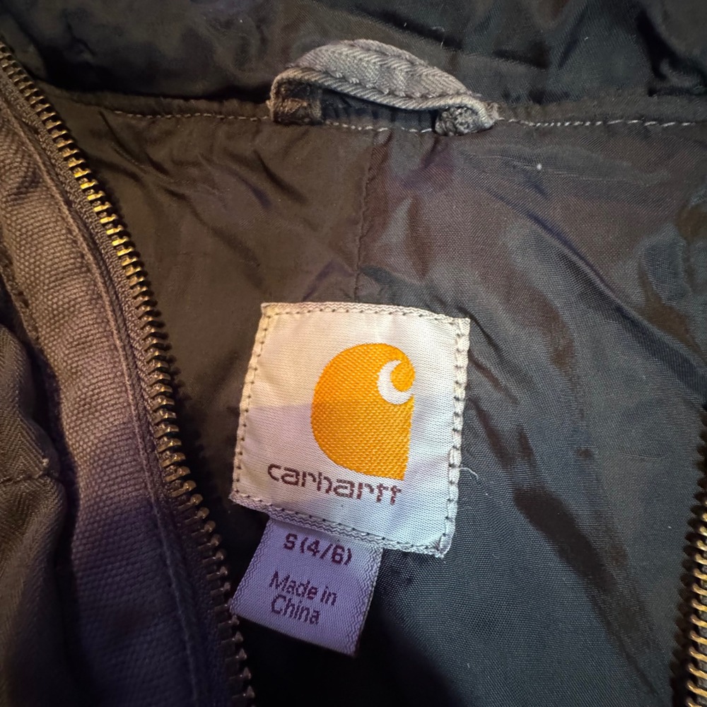 Discontinued Carhartt Women's Gray Gallatin Quilted Lined Hooded Jacket Sz Small - Picture 2 of 10